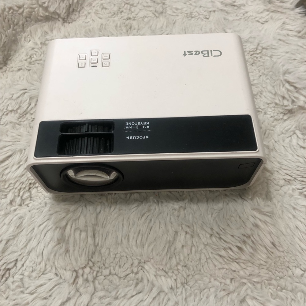 White and Black mini projector
